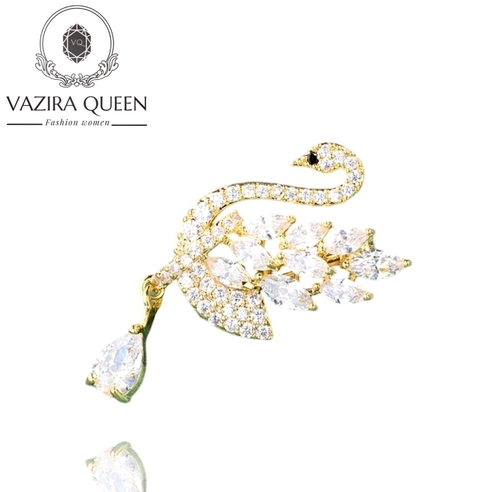 VQ Swan Brooch